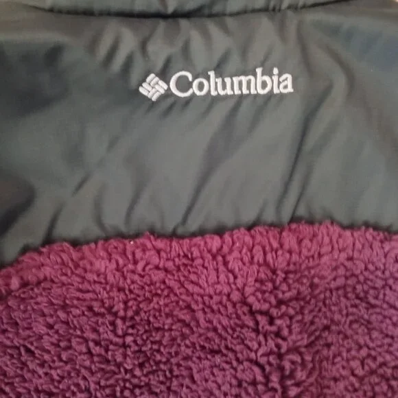 Columbia Vest Women's Size Small S Fleece Fluffy Full Zip - Picture 5 of 6